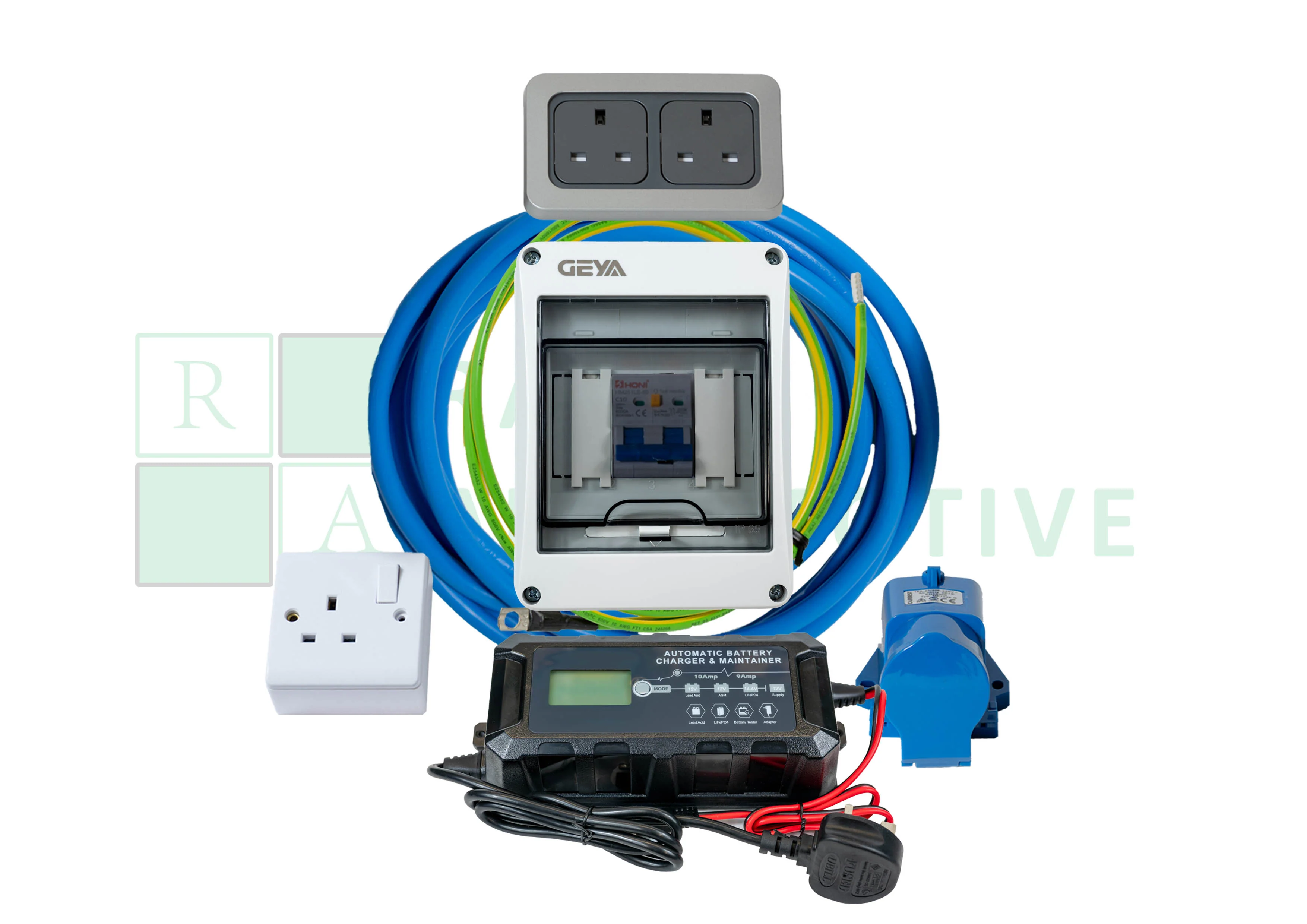 Electrical Mains 240V 10A 1-Way RCBO Hook Up Kit - Image 2