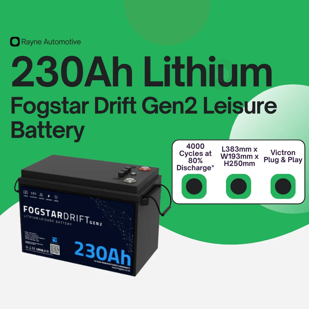 Fogstar Drift Gen2 12V 230Ah LiFePO4 Leisure Battery