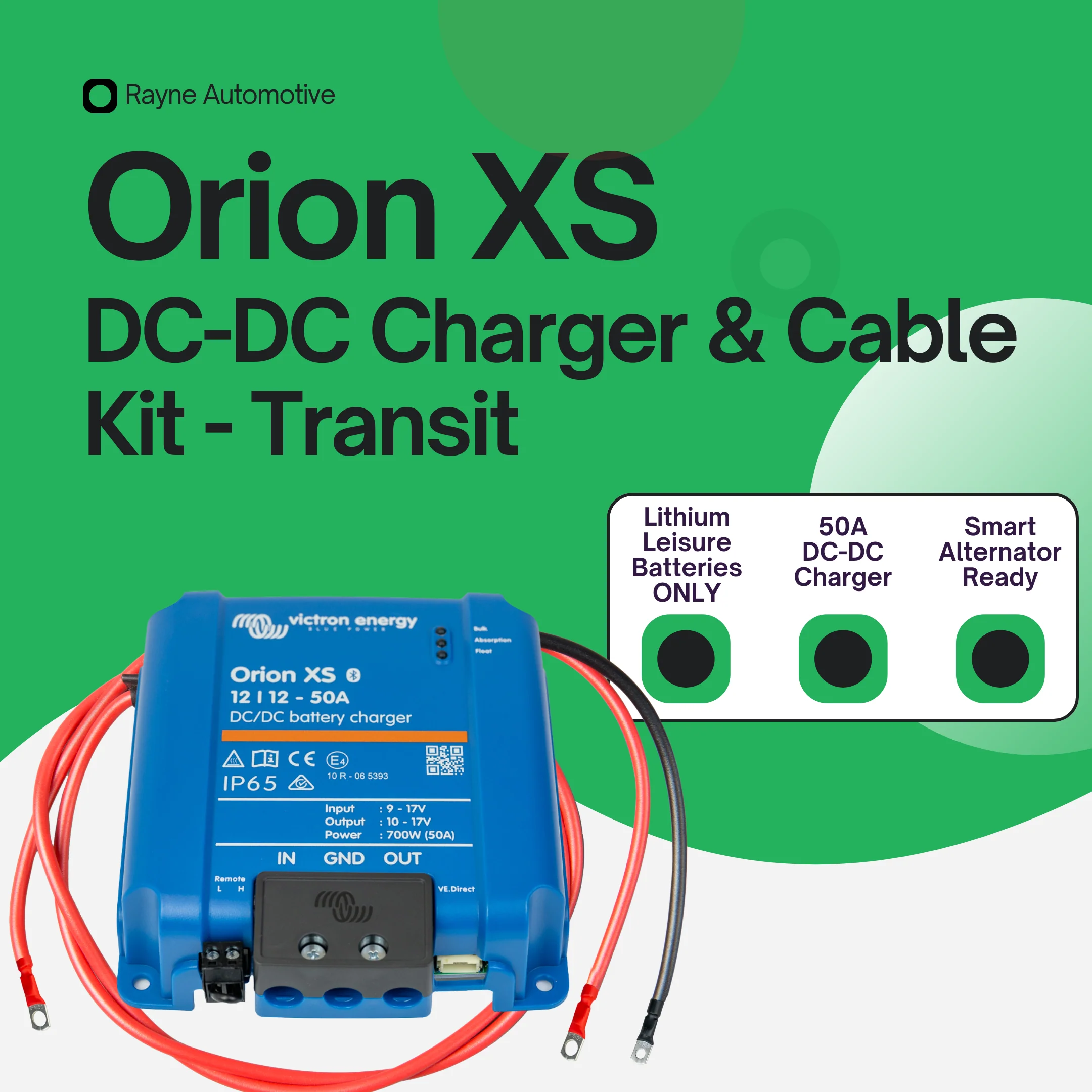 Transit Victron Orion XS 50A DC-DC Charger Split Charging System
