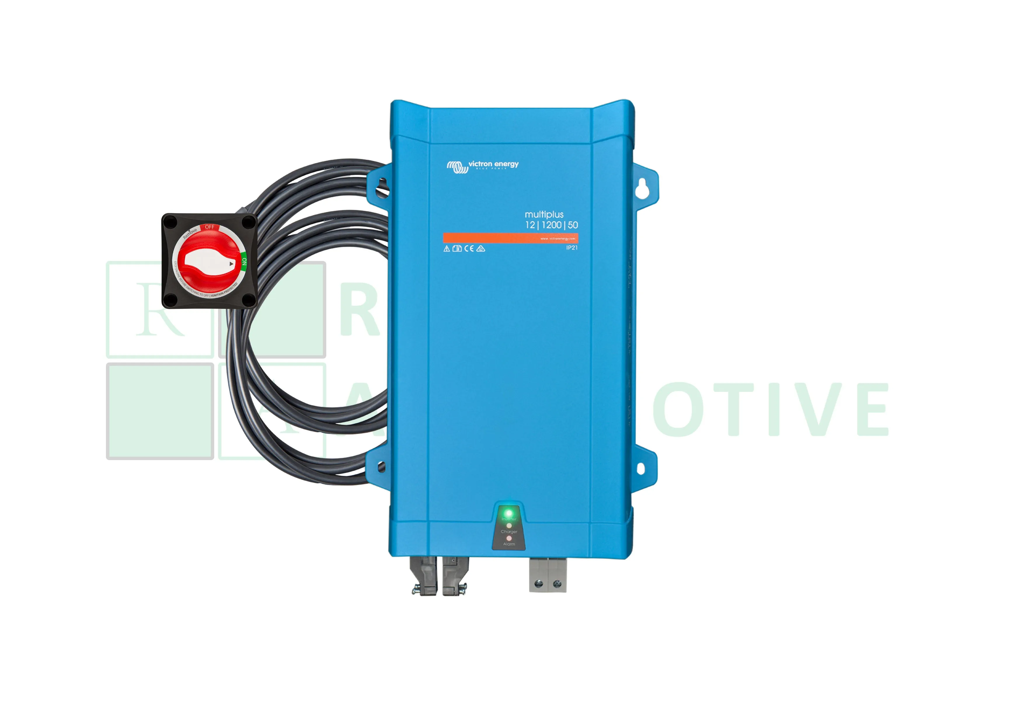 Victron Multiplus 12V-230V 1200Va - With leads, battery switch and programmed charger