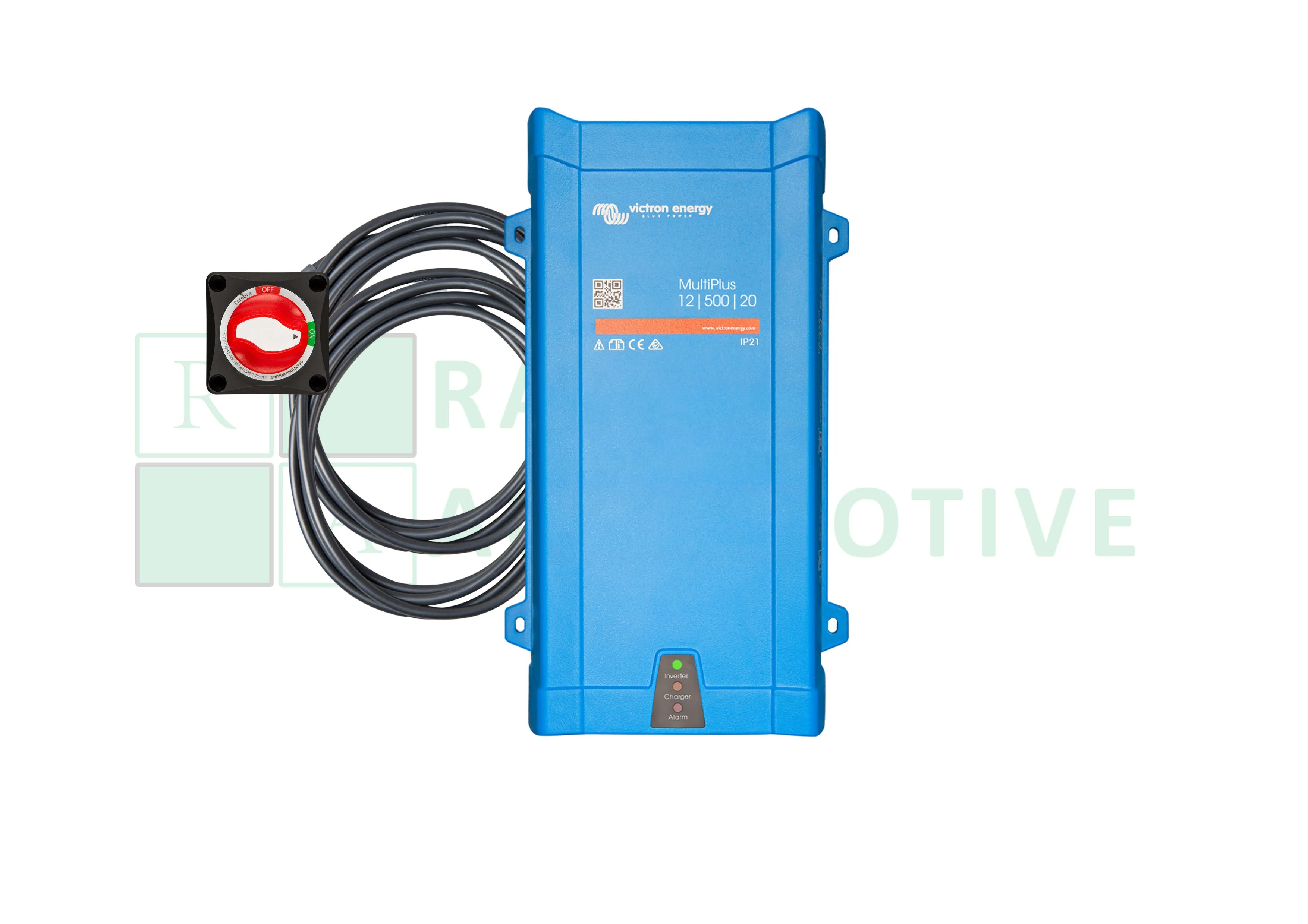 Victron Multiplus 12V-230V 500Va - With leads, battery switch and programmed charger
