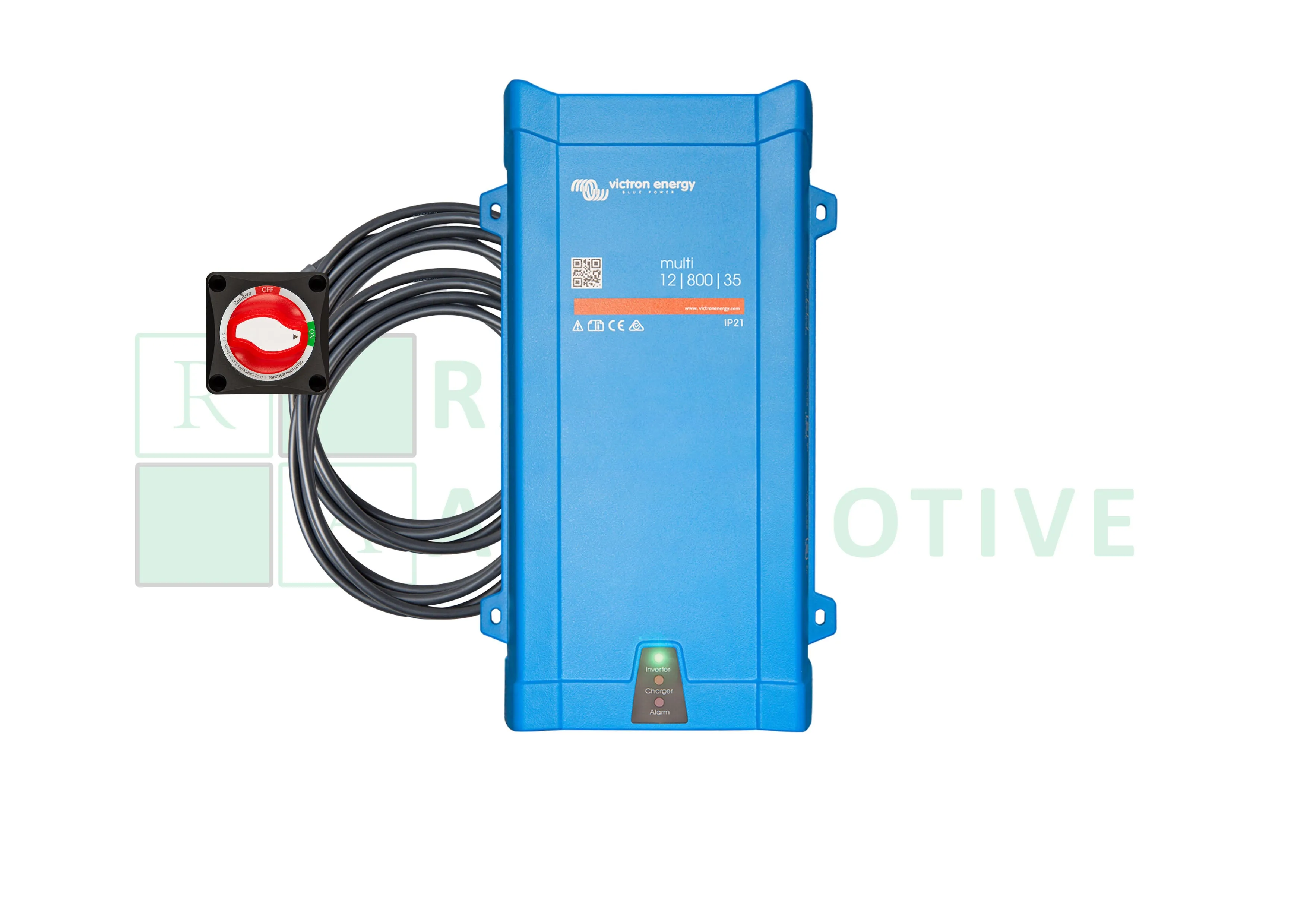 Victron Multiplus 12V-230V 800Va - With leads, battery switch and programmed charger